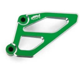Protezione pignone Motocross Marketing in ergal verde per Kawasaki KXF 250 17-20