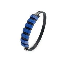 Protezione scarico Puig per silenziatori con sviluppo compreso tra 170mm e 600mm colore blu