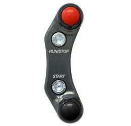 Pulsantiera destra Jetprime Titanio per MV Agusta F4 1078 2007 (Pompa Standard)