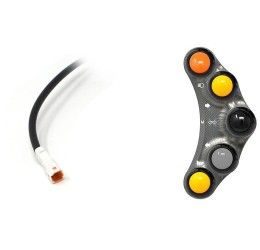 Pulsantiera sinistra Stradale Jetprime Titanio per Ducati Hypermotard 698 24-25