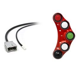 Pulsantiera sinistra Stradale Jetprime Rossa per MV Agusta Dragster 800 RR 18-20