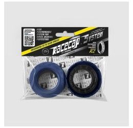 Racecap System Ruota posteriore per Husaberg FE 570 09-12 colore blu (KIT CUFFIE + Parapolvere FLC)