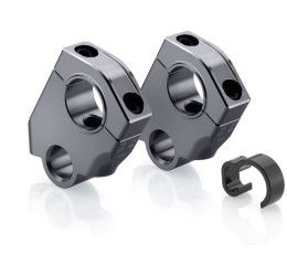 Riser rialzati ed arretrati Rizoma per BMW R 1250 GS 19-24 colore Grey