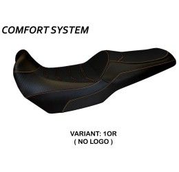 Rivestimento sella TappezzeriaItalia per Kawasaki Versys 1000 19-24 modello Malay Total Black comfort system