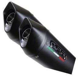 Terminali di scarico alto GPR furore nero omologato per Yamaha TDM 900 02-14 (coppia)