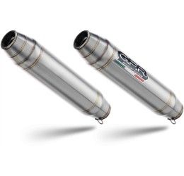 Terminali di scarico GPR deeptone inox non omologato per Royal Enfield Interceptor 650 21-25 (coppia)