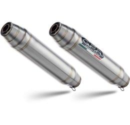Terminali di scarico GPR deeptone inox omologato con catalizzatore per Triumph Bonneville 865 T100 05-14 (coppia)