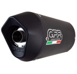Terminali di scarico GPR furore nero omologato per Aprilia Dorsoduro 750 08-16 (coppia)