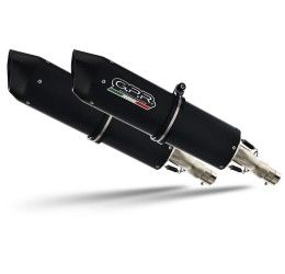 Terminali di scarico GPR furore nero omologato con catalizzatore per Ducati Monster 620 03-06 (coppia)