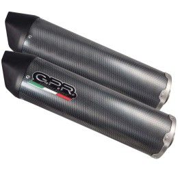 Terminali di scarico GPR furore poppy omologato con catalizzatore per Ducati Monster 620 03-06 (coppia)