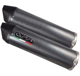 Terminali di scarico GPR furore poppy omologato per Triumph Speed Triple 1050 05-10 (coppia)