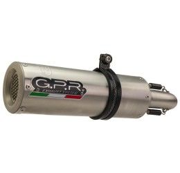 Terminali di scarico GPR m3 inox omologato con catalizzatore per Triumph Speed Triple 1050 05-10 (coppia)