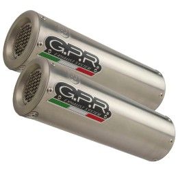Terminali di scarico GPR m3 inox omologato per Yamaha R1 09-14 (coppia)