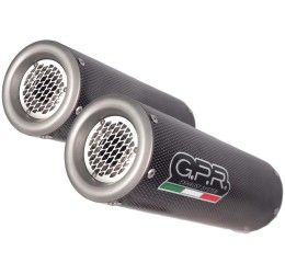 Terminali di scarico GPR m3 poppy omologato per Yamaha FZ6 Fazer 04-06 (coppia)
