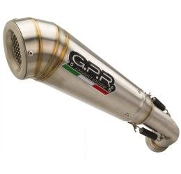 Terminali di scarico GPR powercone evo omologato con catalizzatore per Royal Enfield Interceptor 650 19-20 (coppia)