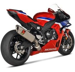 Scarico completo Akrapovic Racing non omologato con collettori in acciaio inox e terminale in titanio per Honda CBR 1000 RR-R 2024