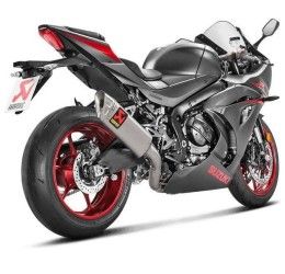 Scarico completo Akrapovic Evolution non omologato con collettori in titanio e terminale in titanio per Suzuki GSX-R 1000 17-25
