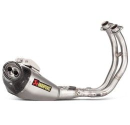 Scarico completo Akrapovic Racing omologato Euro 4 con collettori in acciaio e terminale in titanio per Yamaha MT-07 Tracer 700 16-19