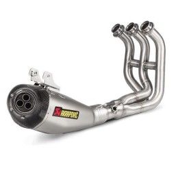 Scarico completo Akrapovic Racing omologato Euro 4 con collettori in acciaio e terminale in titanio con fondello in carbonio per Yamaha MT-09 14-20