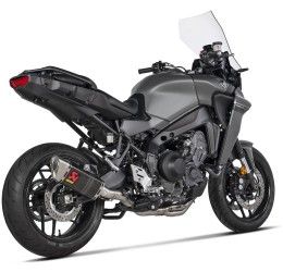 Scarico completo Akrapovic Racing non omologato con collettori in acciaio inox e terminale in carbonio per Yamaha MT-09 Tracer 900 GT 21-24