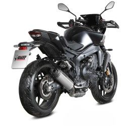 Scarico completo alto Mivv AK-1 omologato titanio con fondello in carbonio per Yamaha R9 2025