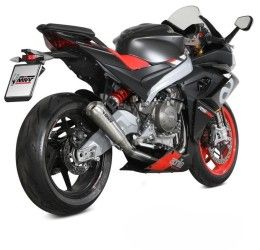 Scarico completo alto Mivv X-M1 non omologato titanio per Aprilia Tuono 660 21-24