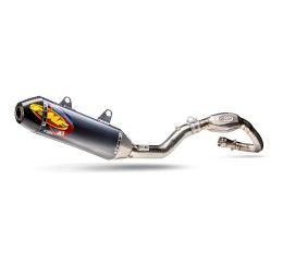 Scarico completo FMF Factory 4.1 RCT con collettore in Acciaio Inox e terminale in alluminio con fondello Carbonio per Honda CRF 250 R 22-25