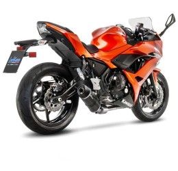 Scarico completo Leovince LV One Evo - Carbonio - silenziatore in carbonio - omologato per Kawasaki Ninja 650 17-20