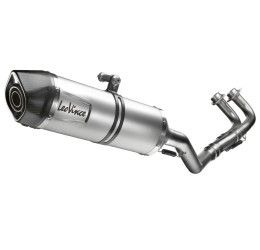 Scarico completo Leovince LV One Evo - Inox - inox con fondello carbonio - omologato per Yamaha T-Max 530 12-16