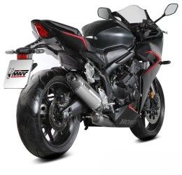 Scarico completo Mivv AK-1 omologato titanio con fondello in carbonio per Honda CBR 650 R 24-25