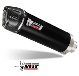 Scarico completo Mivv GP omologato inox nero con fondello in carbonio per KTM 125 Duke 11-16