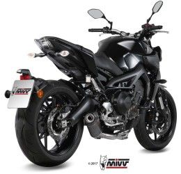 Scarico completo Mivv OVAL omologato carbonio con fondello in carbonio per Yamaha MT-09 13-20