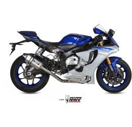 Scarico completo Mivv SPEED EDGE non omologato titanio per Yamaha R1 15-22
