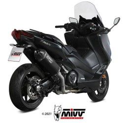 Scarico completo Mivv SPEED EDGE omologato inox nero per Yamaha T-Max 530 17-19