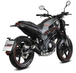 Scarico completo Mivv X-M1 omologato inox nero per Benelli Leoncino 125 22-24