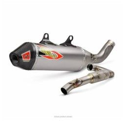 Scarico completo Pro Circuit Ti-6 Pro Tri-Oval con collettore Titanio e terminale in Titanio e fondello Carbonio per GasGas MCF 350 22-23