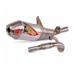 Scarico completo Pro Circuit T6 Tri-Oval con collettore Acciaio Inox e terminale in Alluminio e fondello Acciaio Inox per Honda CRF 250 R 22-26