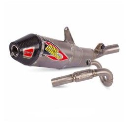 Scarico completo Pro Circuit Ti-6 Pro Tri-Oval con collettore Titanio e terminale in Titanio e fondello Carbonio per Honda CRF 250 RX 22-26