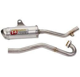 Scarico completo Pro Circuit T4 con collettore Acciaio Inox e terminale in Alluminio e fondello Acciaio Inox per Kawasaki KLX 125 10-14