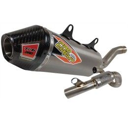 Scarico completo Pro Circuit Ti-6 Pro con collettore Titanio e terminale in Titanio e fondello Carbonio per KTM 450 SX-F 2023