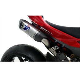 Scarico completo Termignoni non omologato con collettori in acciao inox e terminali in titanio con fondello in carbonio per Ducati Panigale V4 S 2025 (2 silenziatori)