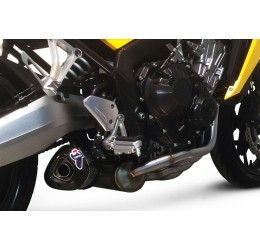 Scarico completo Termignoni omologato con collettori in acciaio inox e terminale in titanio con fondello in carbonio per Honda CB 650 F 14-18