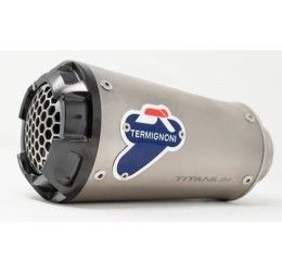 Scarico completo Termignoni non omologato con collettori in acciaio inox e terminale in titanio con fondello in alluminio CNC per Honda CB 650 R 20-25