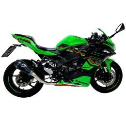Scarico completo Termignoni non omologato con collettori in acciaio inox e terminale in titanio nero per Kawasaki ZX-4RR 24-25