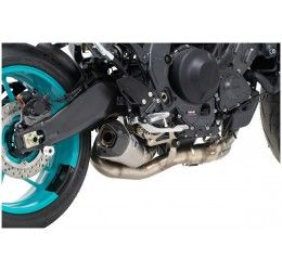Scarico completo Termignoni non omologato con collettori in acciaio inox e terminale in acciaio inox con fondello in carbonio per Yamaha MT-09 21-25