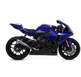 Scarico semi-completo racing - Terminale di scarico Arrow Pro-Race titanio + Raccordo titanio ø60mm. non omologato per Yamaha R1 17-25