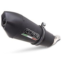 Scarico semi-completo GPR gp evo4 black titanium omologato con catalizzatore per Ducati Multistrada 950 17-20