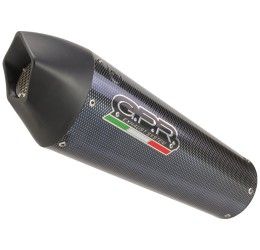 Scarico semi-completo GPR gp evo4 poppy omologato con catalizzatore per Suzuki V-Strom 650 17-20