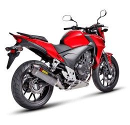 Terminale di scarico Akrapovic omologato in carbonio per Honda CB 500 X 13-15