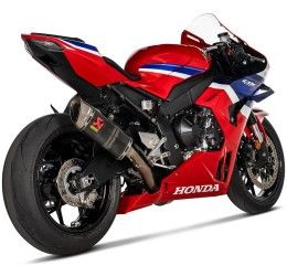 Terminale di scarico Akrapovic non omologato in carbonio con fondello in titanio per Honda CBR 1000 RR-R 2024